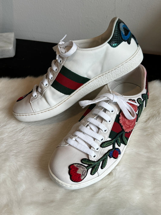 GUCCI Ace Flower Sneakers Size 35.5EU