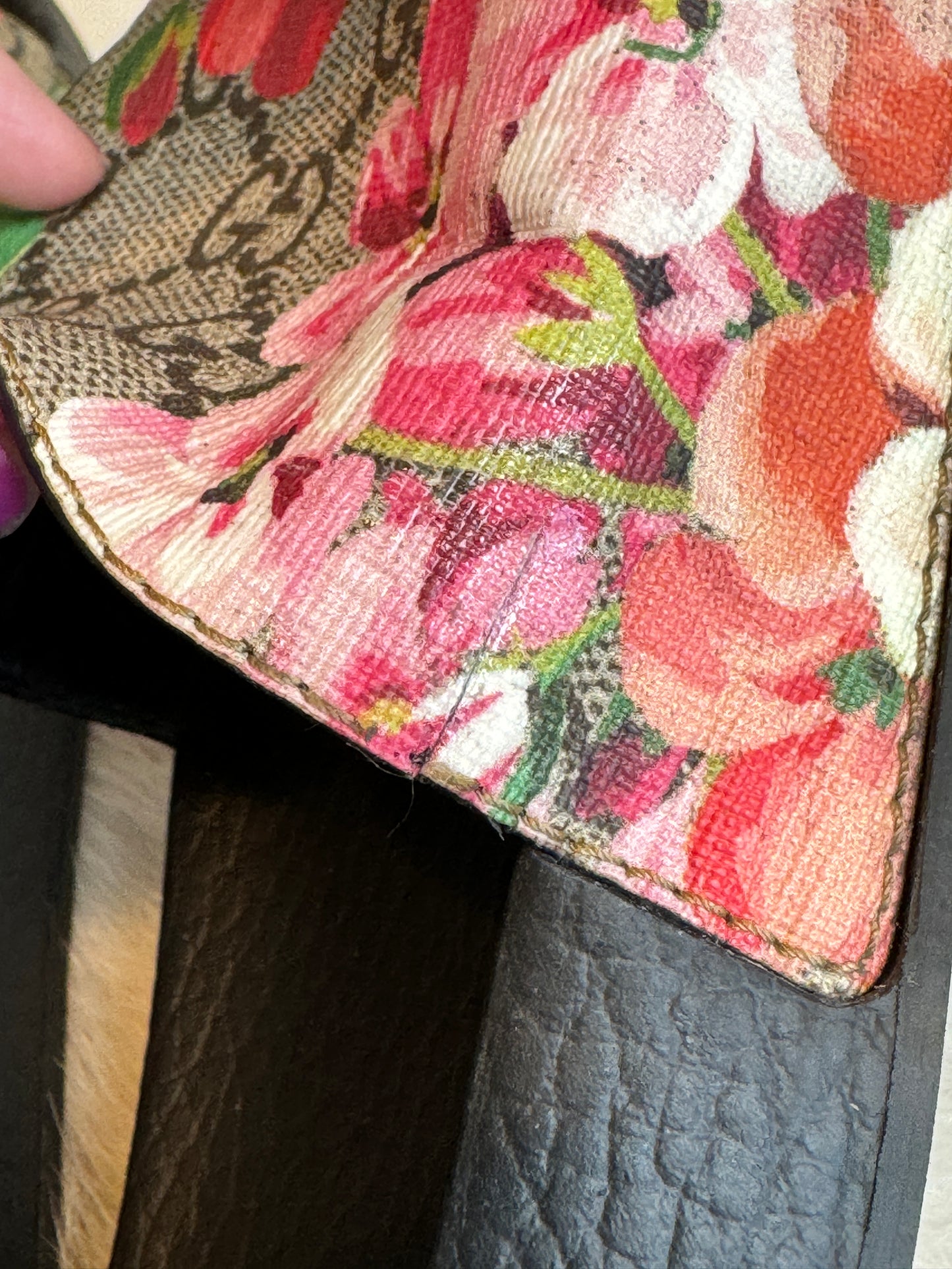 GUCCI Supreme Canvas Blooms Womens Slides 38EU