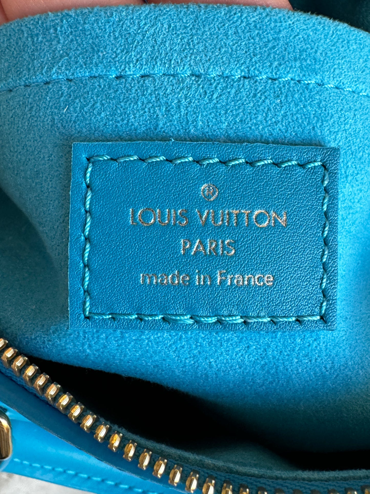 Louis Vuitton Nanogram Speedy 20B Bleu