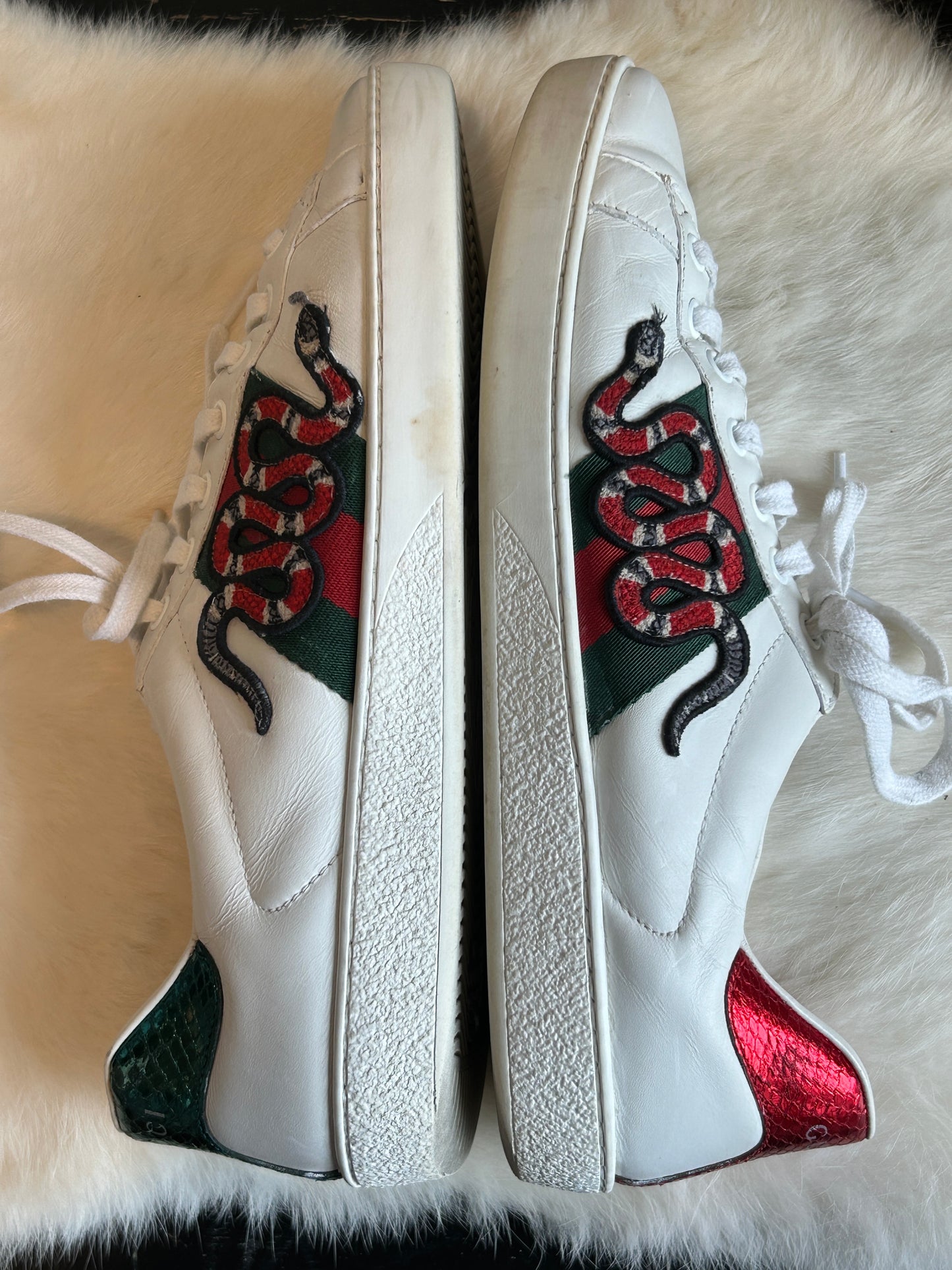 GUCCI Ace Kingsnake Sneakers Mens 6.5EU (Women's 39.5EU)