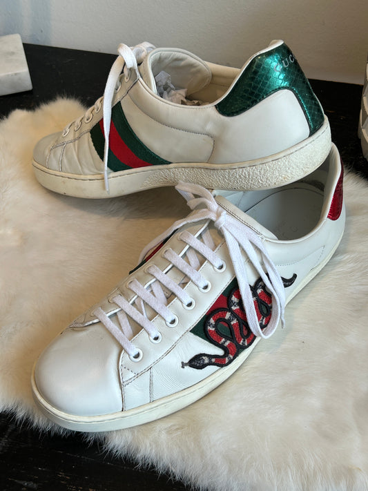 GUCCI Ace Kingsnake Sneakers Mens 9.5EU (Women's 42.5EU)