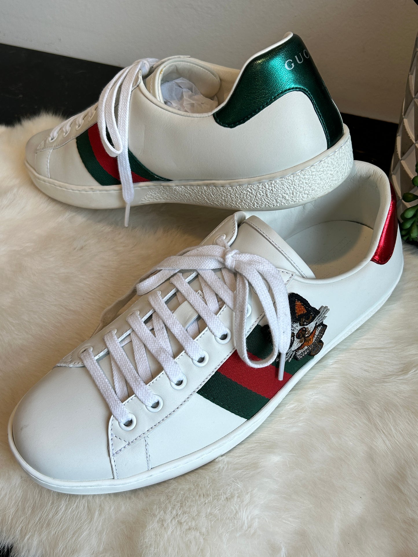 GUCCI Ace Limited Edition Bulldogs Sneakers Mens 7EU/7.5EU (40EU/40.5EU)