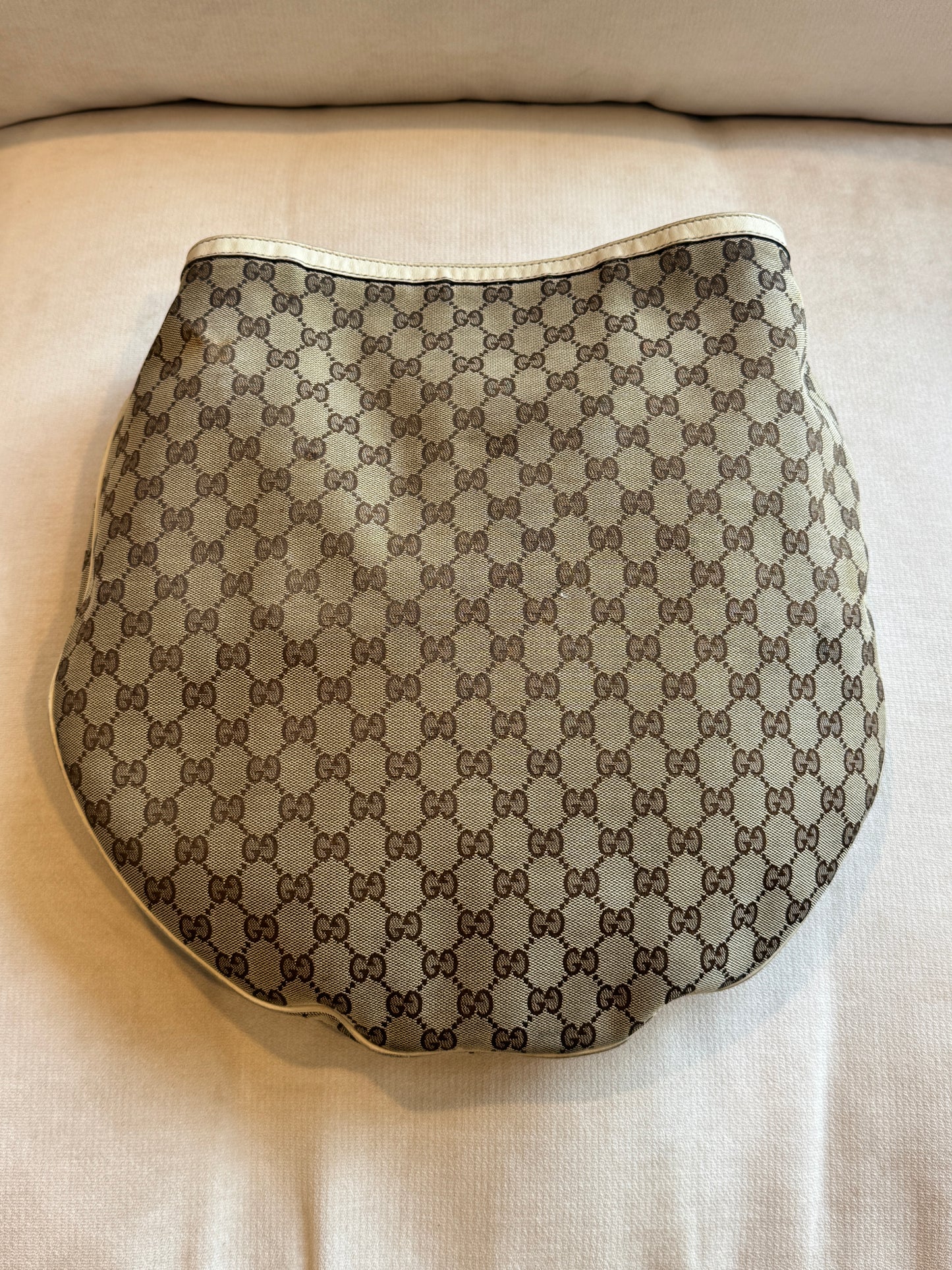 GUCCI GG Canvas Wave Horsebit Hobo