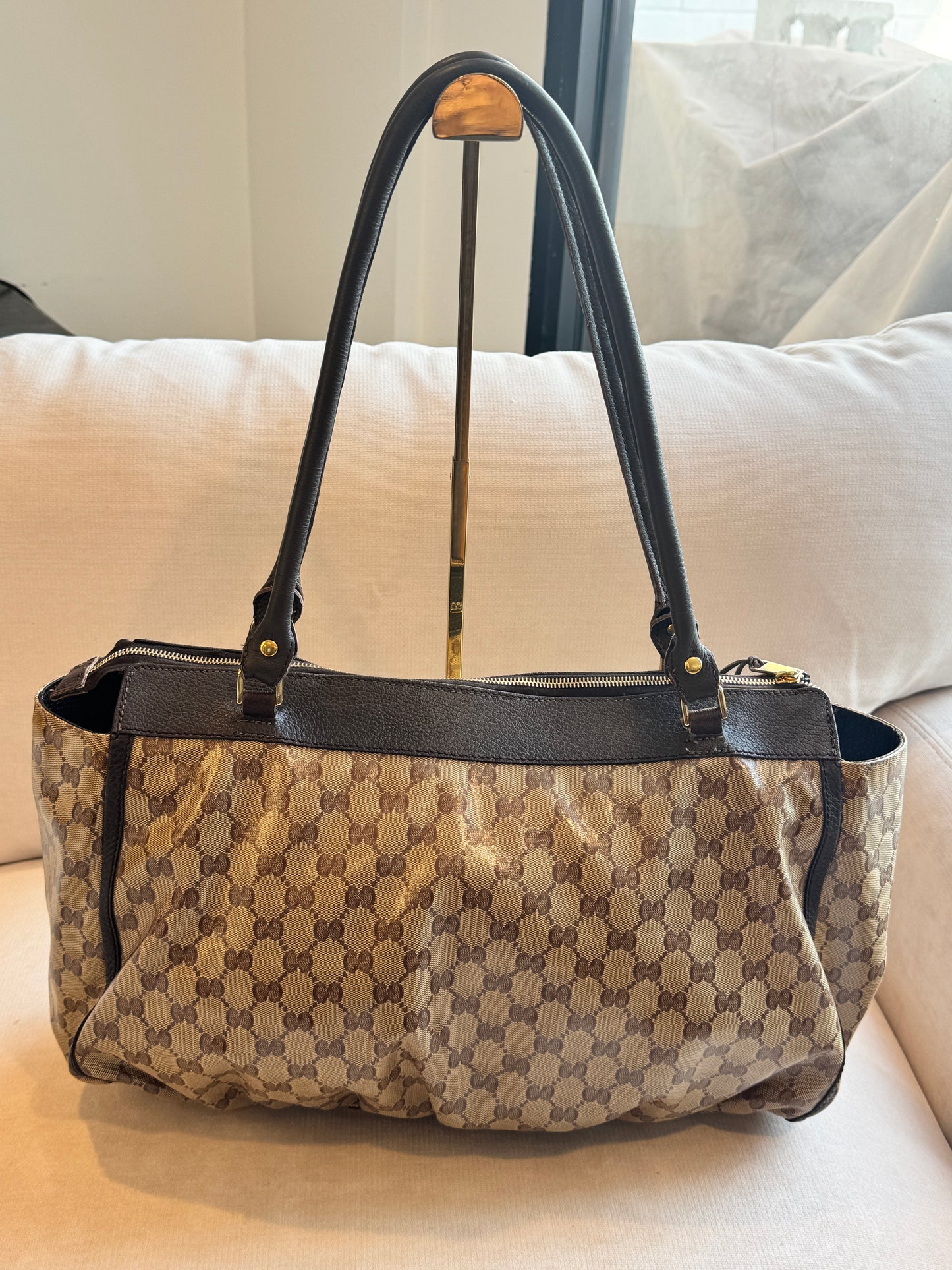 GUCCI GG Crystal Monogram Large Tote