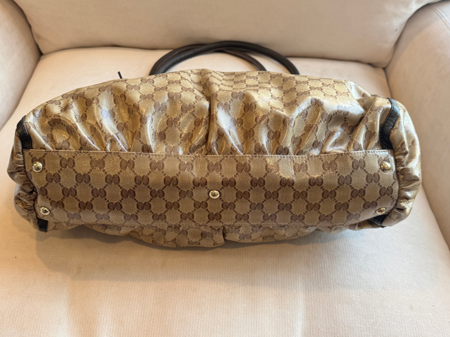 GUCCI GG Crystal Monogram Large Tote