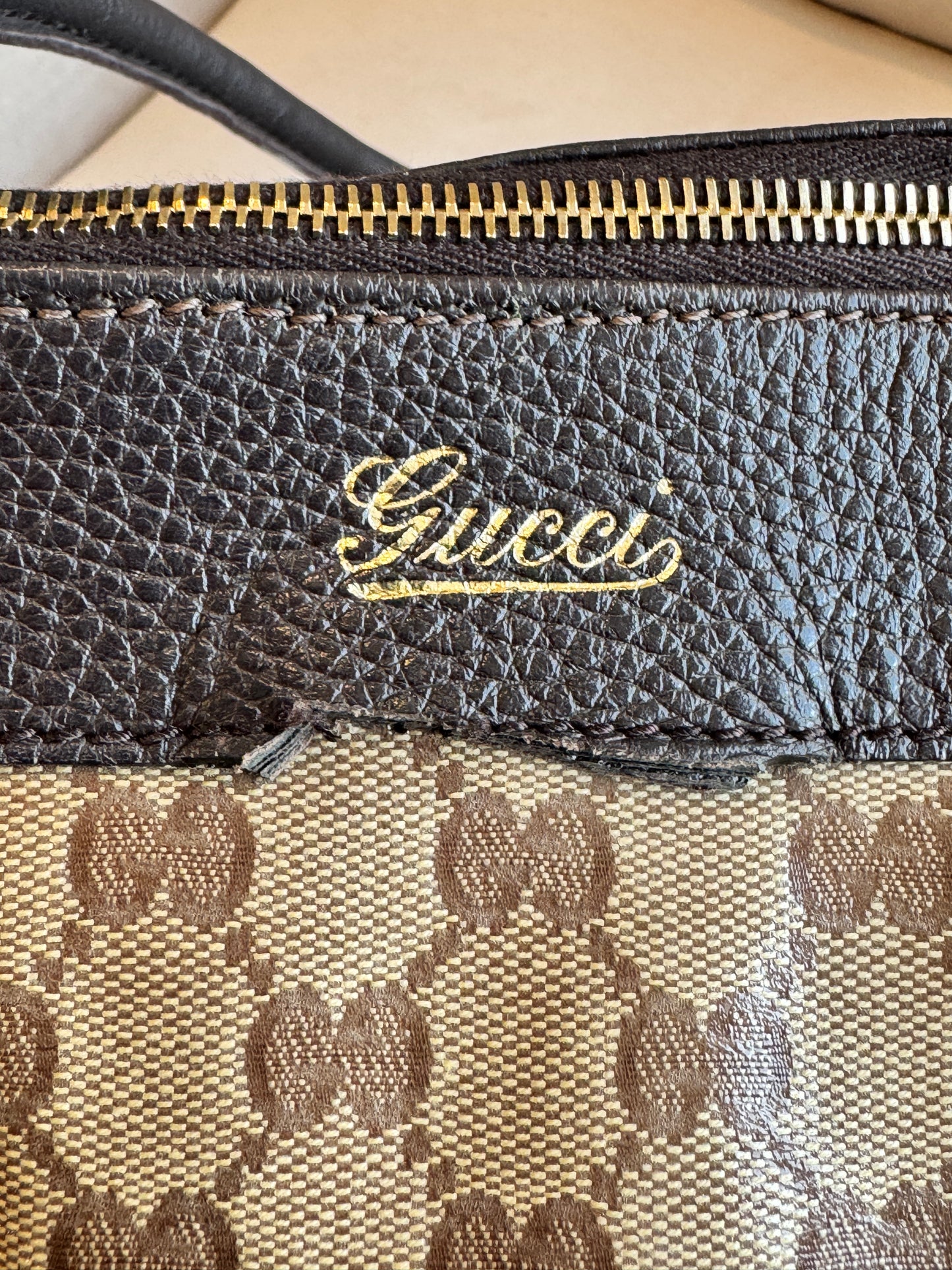 GUCCI GG Crystal Monogram Large Tote