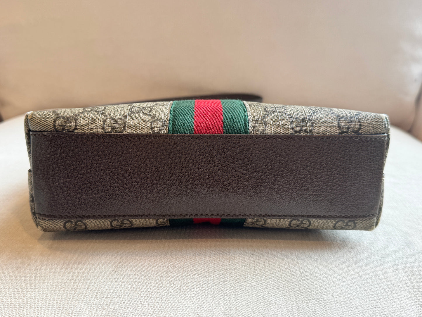 GUCCI Supreme Ophidia Round Top Crossbody Bag