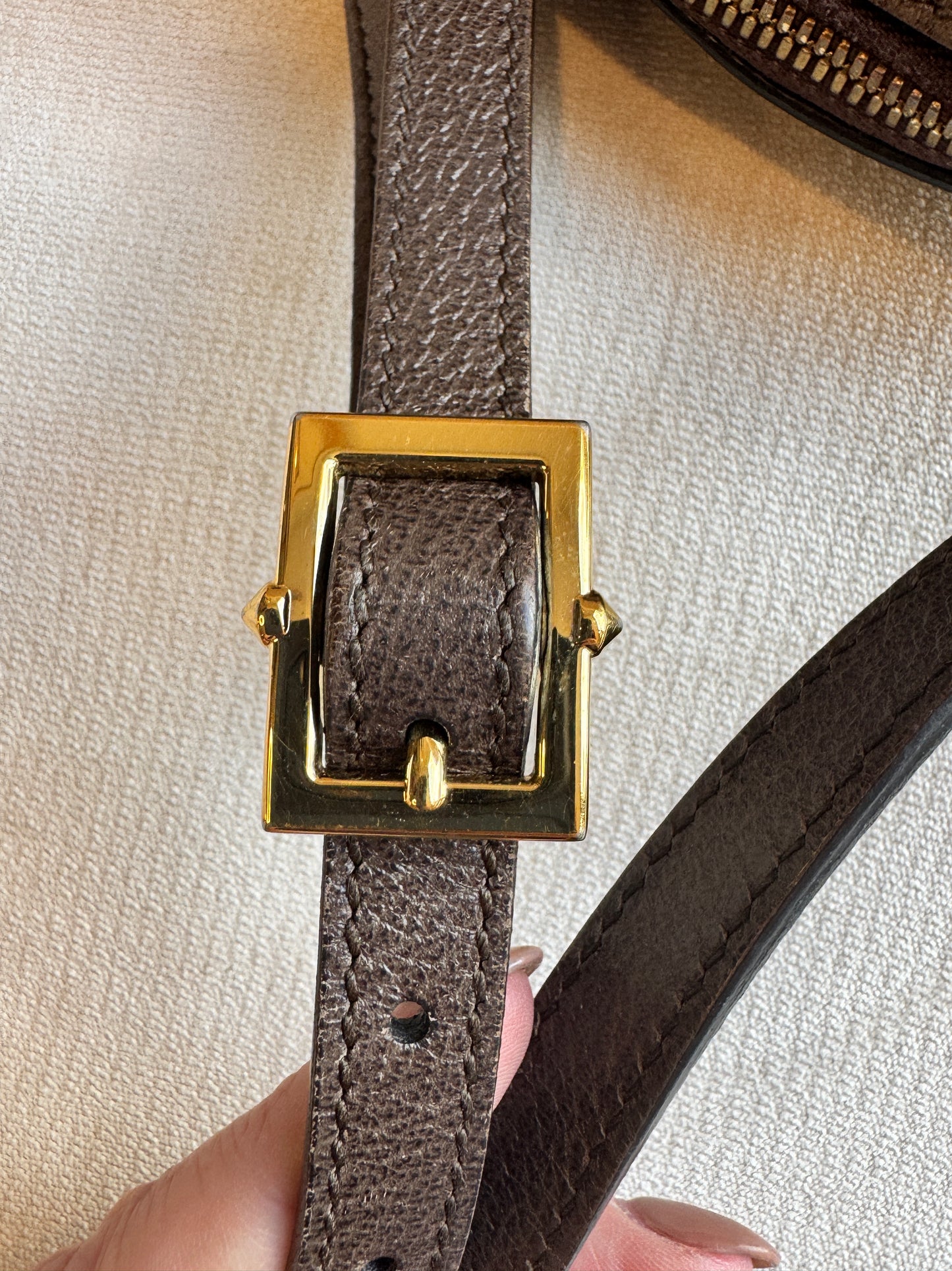 GUCCI Supreme Ophidia Round Top Crossbody Bag