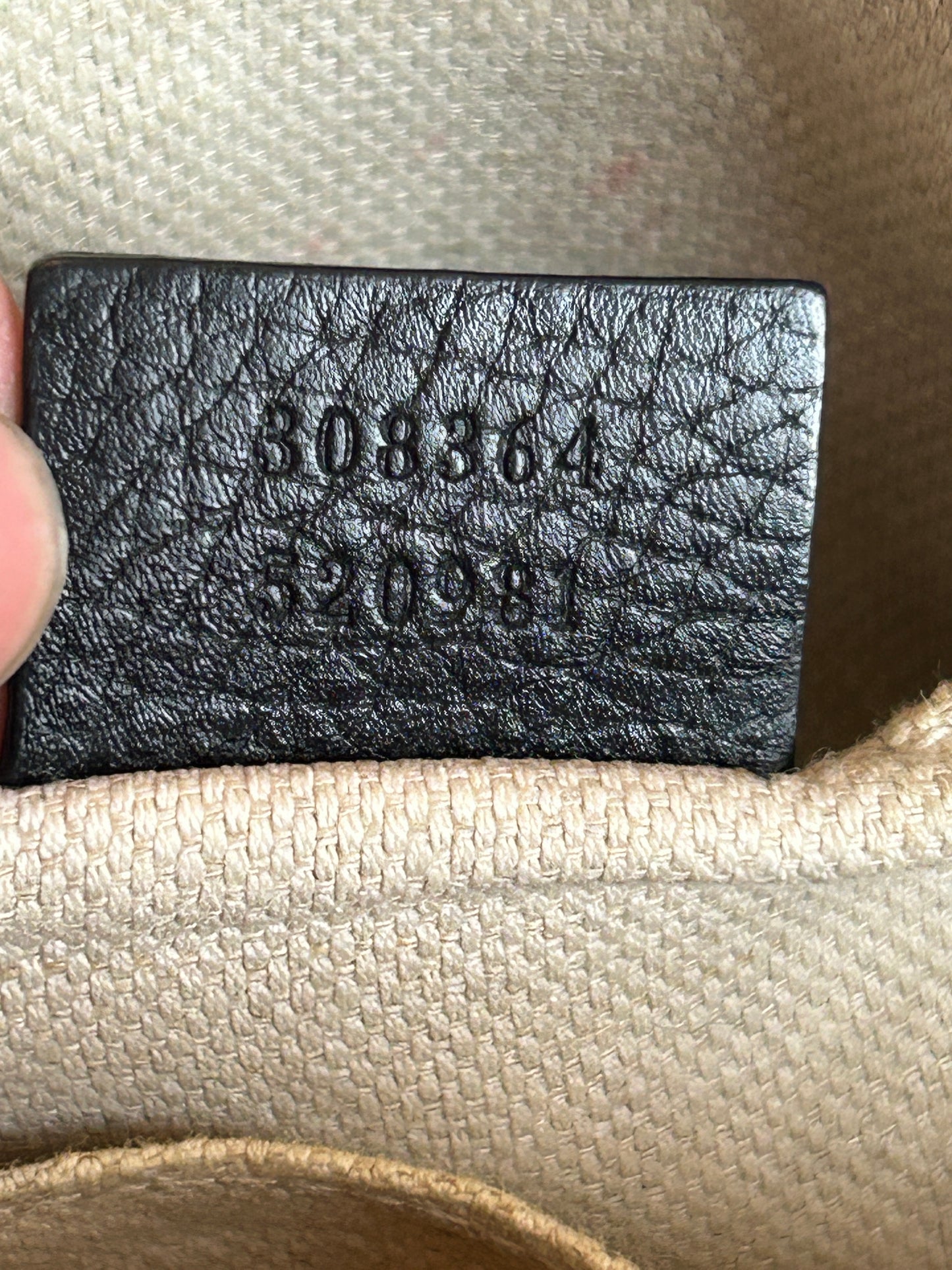 GUCCI Soho Disco Black Pebbled Camera Bag