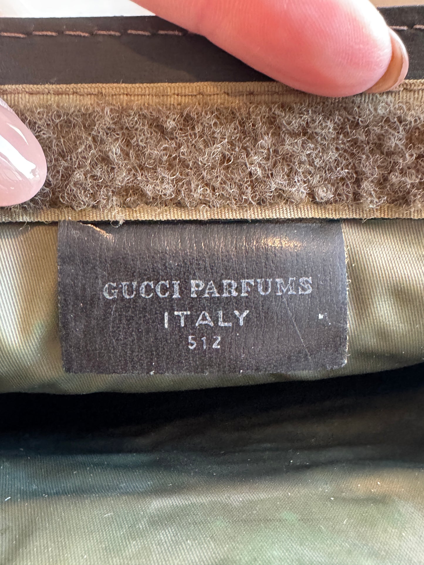 GUCCI Vintage Sherry Line Brown Suede Crossbody