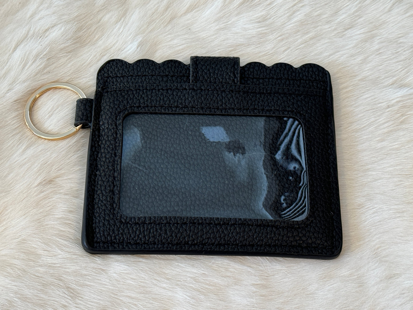 Bee Cardholder Keychain Black