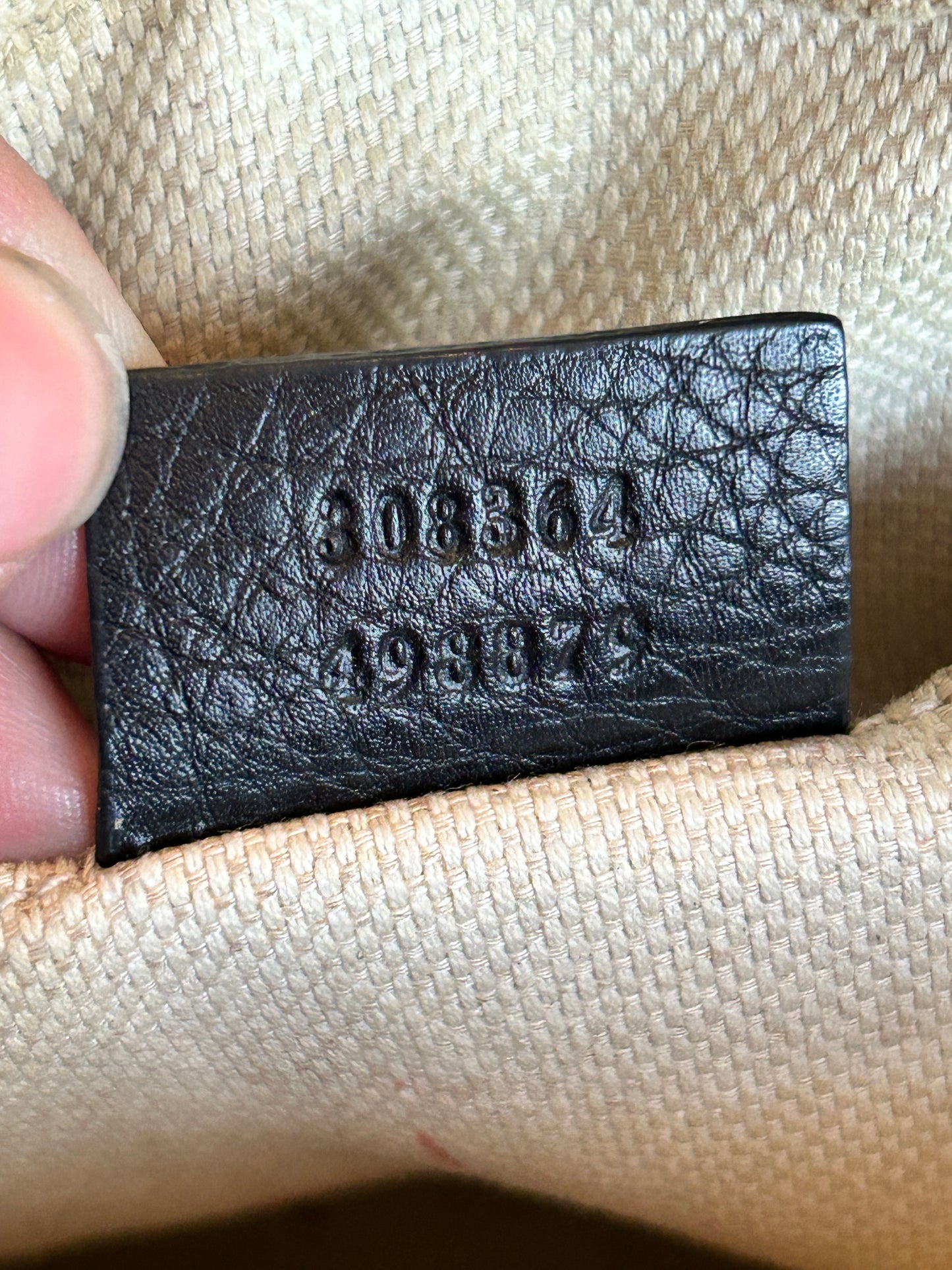 GUCCI Soho Disco Black Pebbled Camera Bag