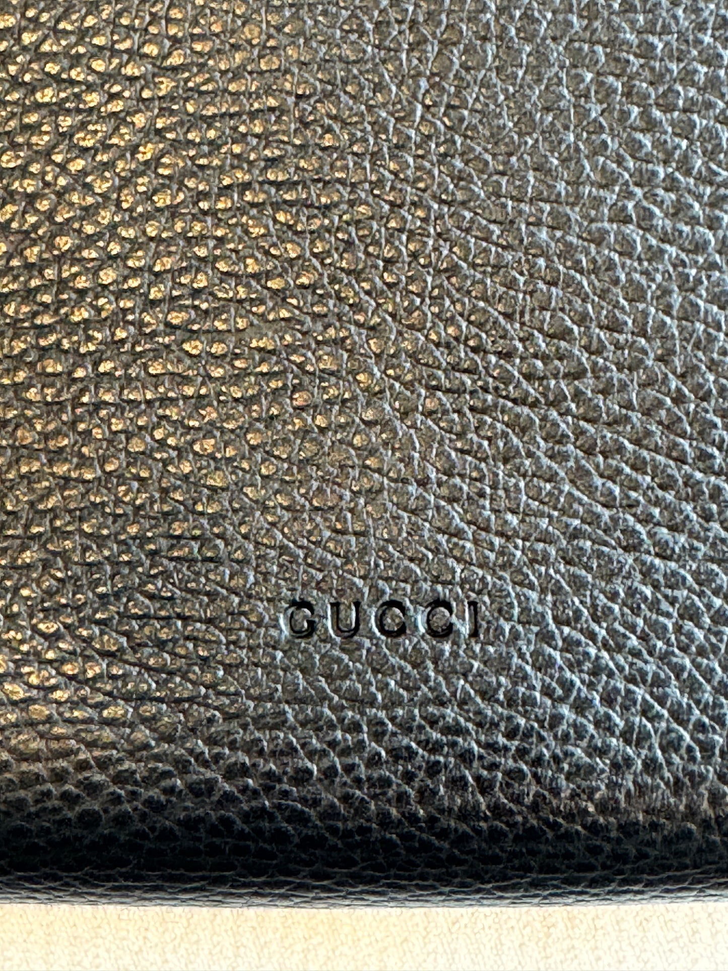 GUCCI Mini Dionysus Chain Wallet Black