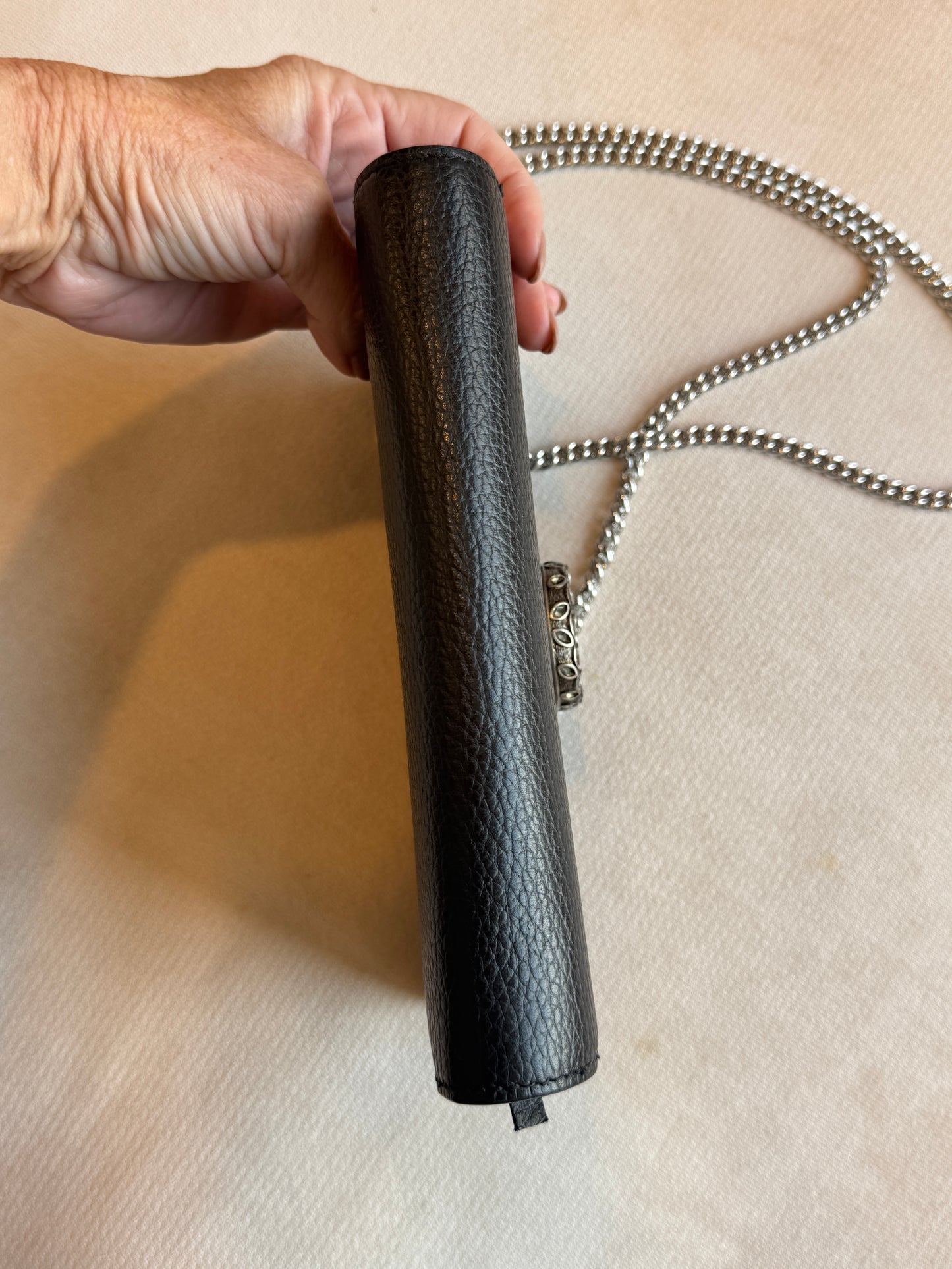 GUCCI Mini Dionysus Chain Wallet Black