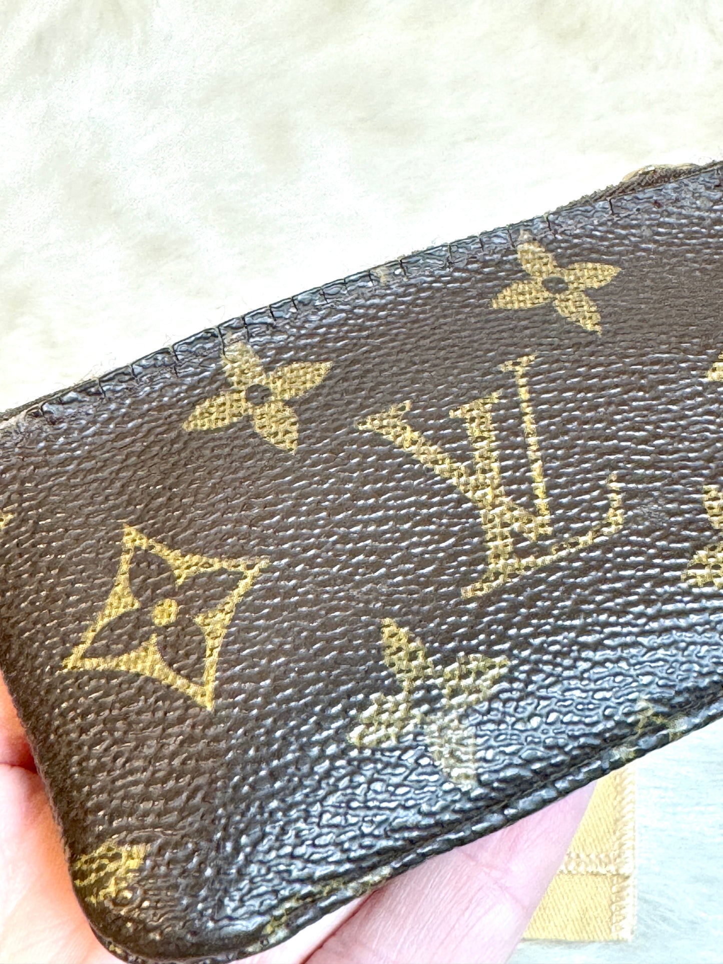 Louis Vuitton Monogram Pochette Cles Coin Purse