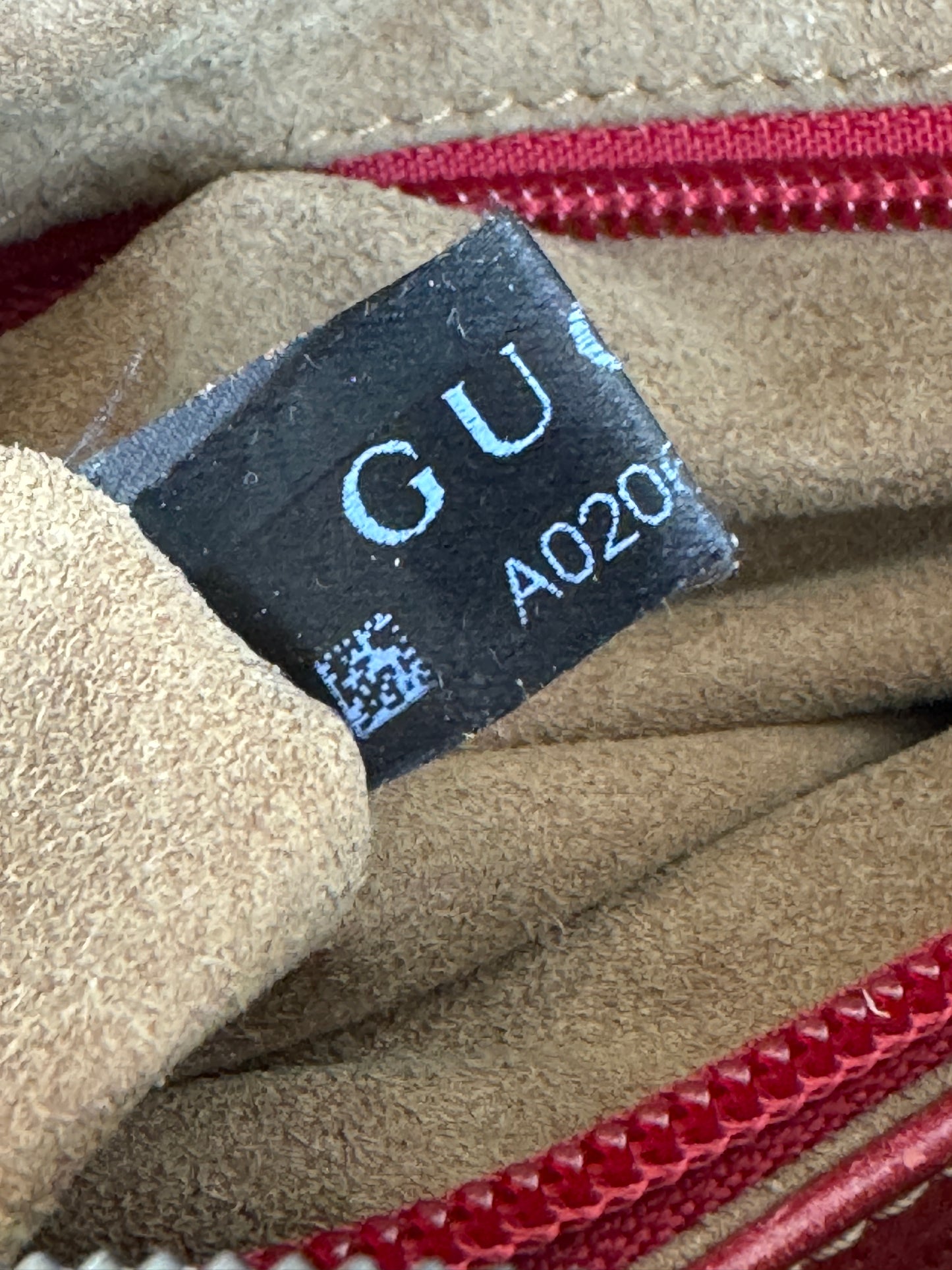 GUCCI Supreme Tian Camera Bag Multicolor Red