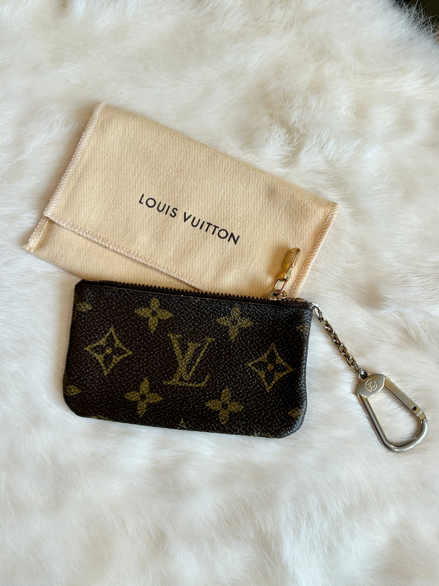 Louis Vuitton Monogram Pochette Cles Coin Purse