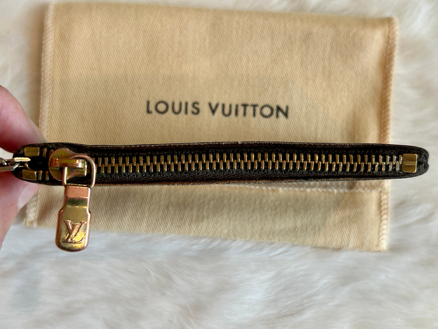 Louis Vuitton Monogram Pochette Cles Coin Purse