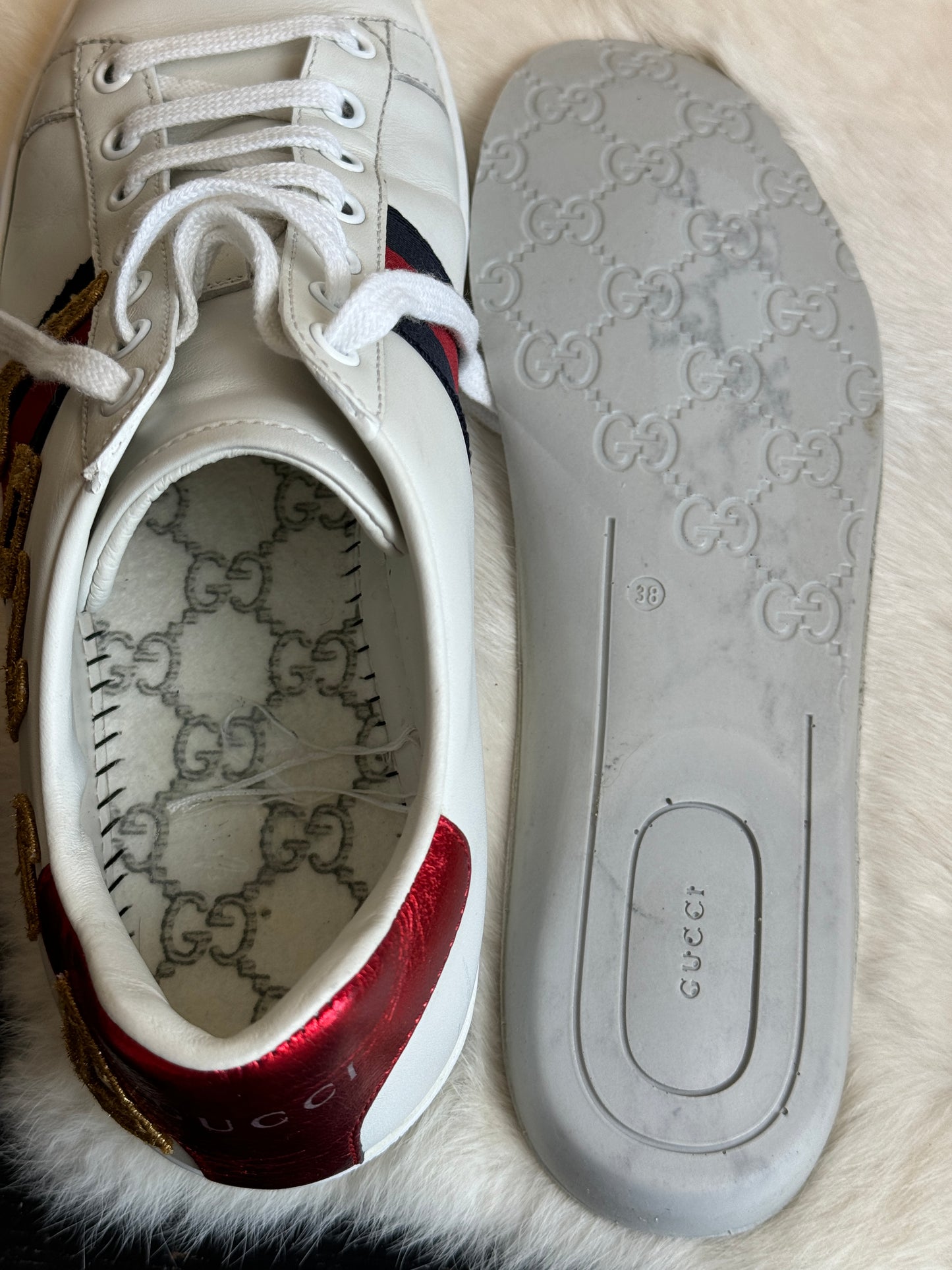 GUCCI Ace LOVED Sneakers 37.5EU