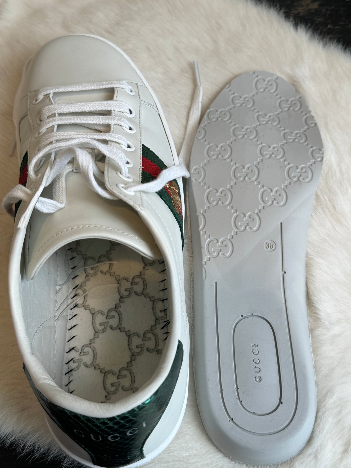 Gucci Ace Bees Sneakers Size 37.5EU