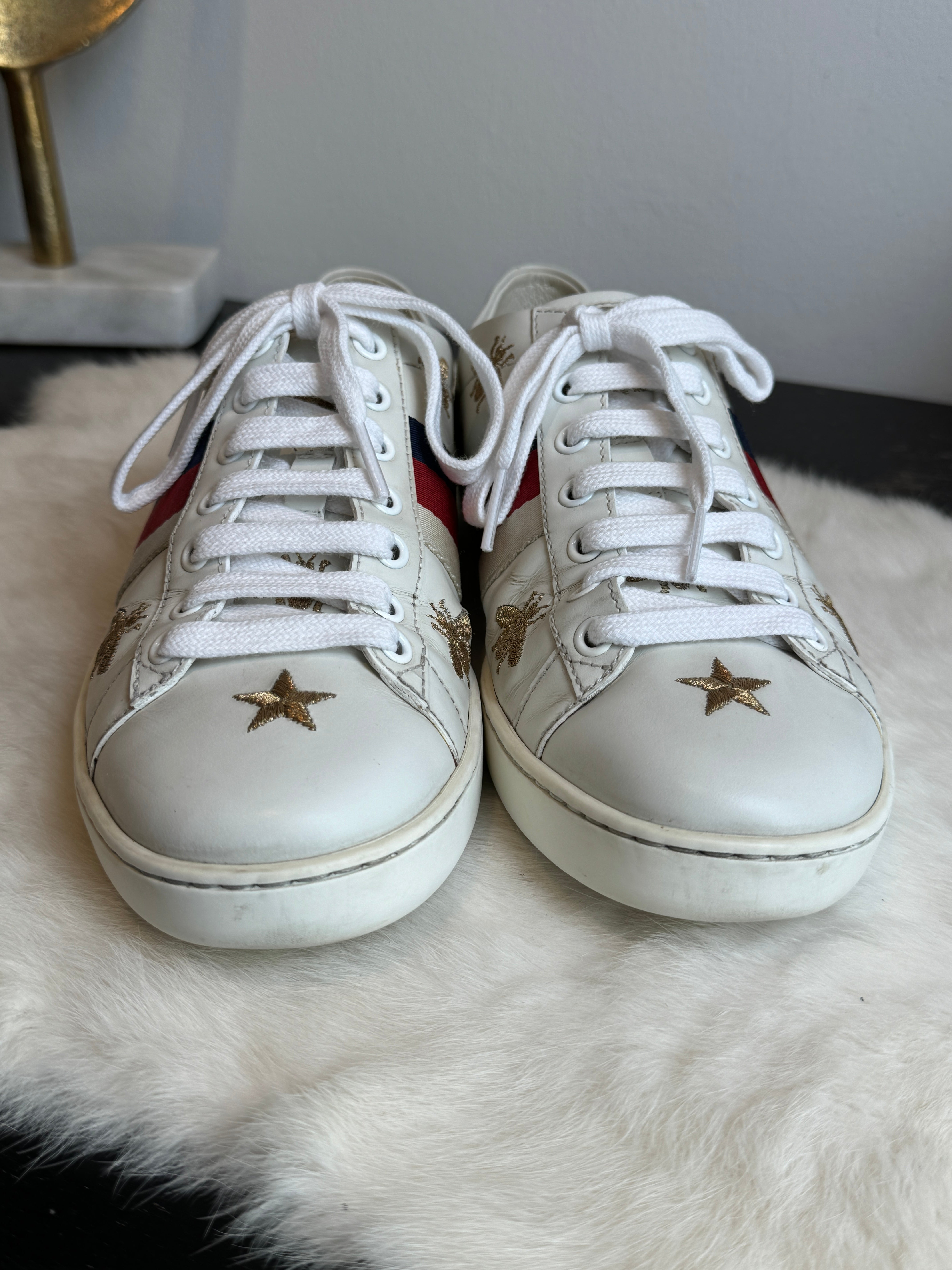 Gucci Ace Metallic Soft Heel Sneakers Size 36EU Ascherman Home