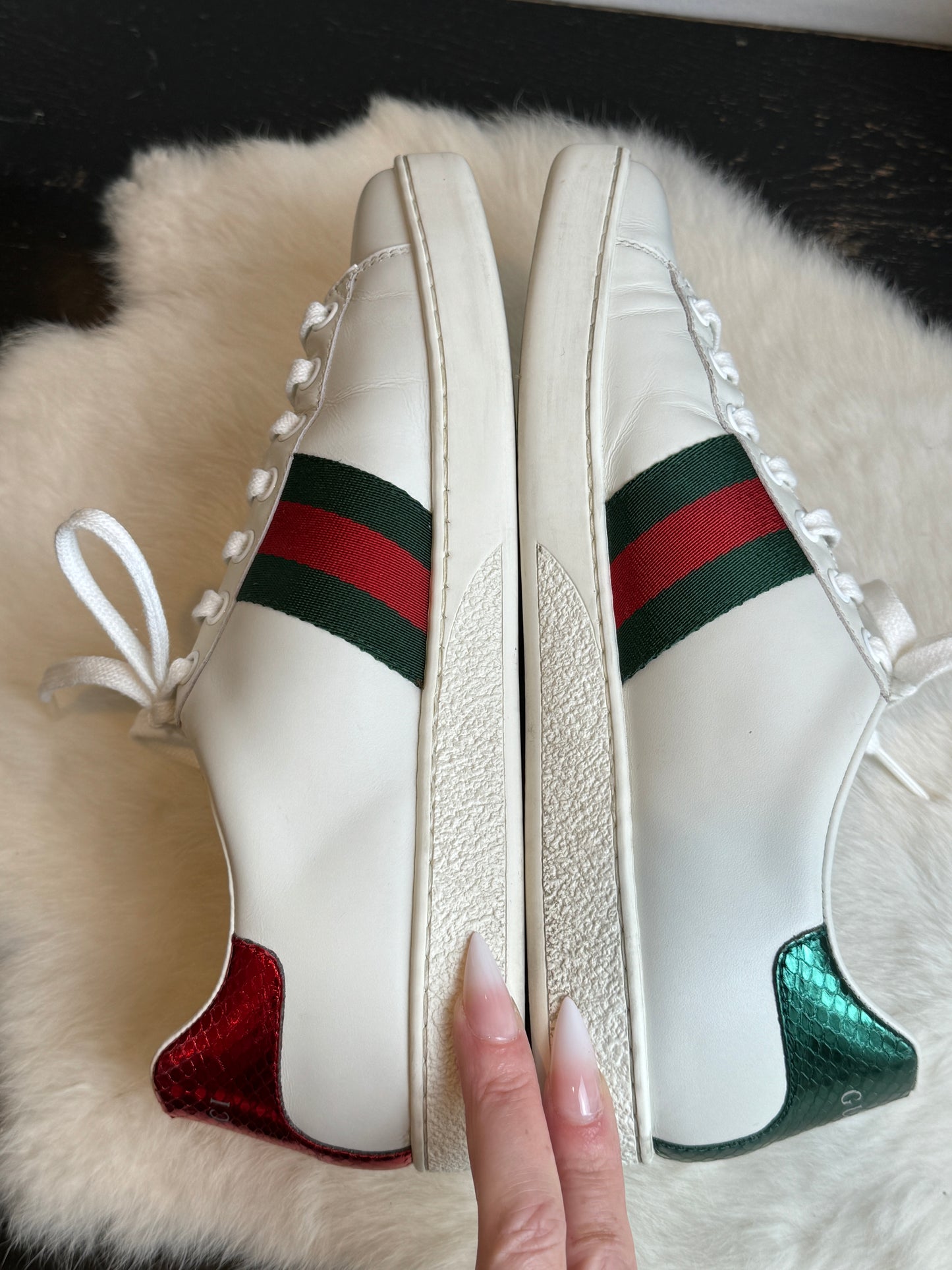 Gucci Ace Rhinestone Arrows Sneakers Size 37.5EU