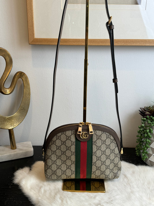 GUCCI Small Ophidia Round Top Crossbody