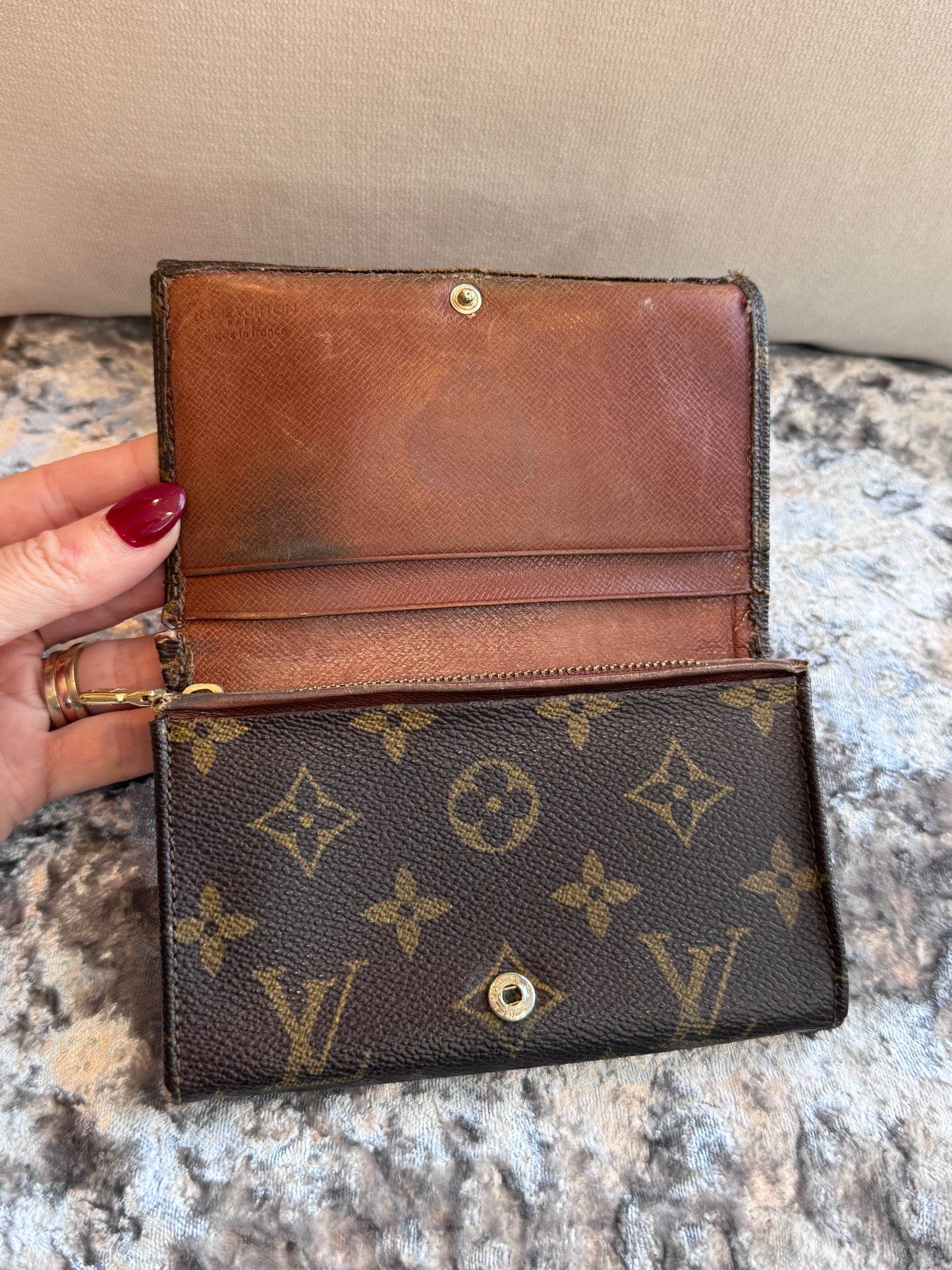 Louis Vuitton Monogram Porte-Monnaie Billets Trésor Compact Wallet