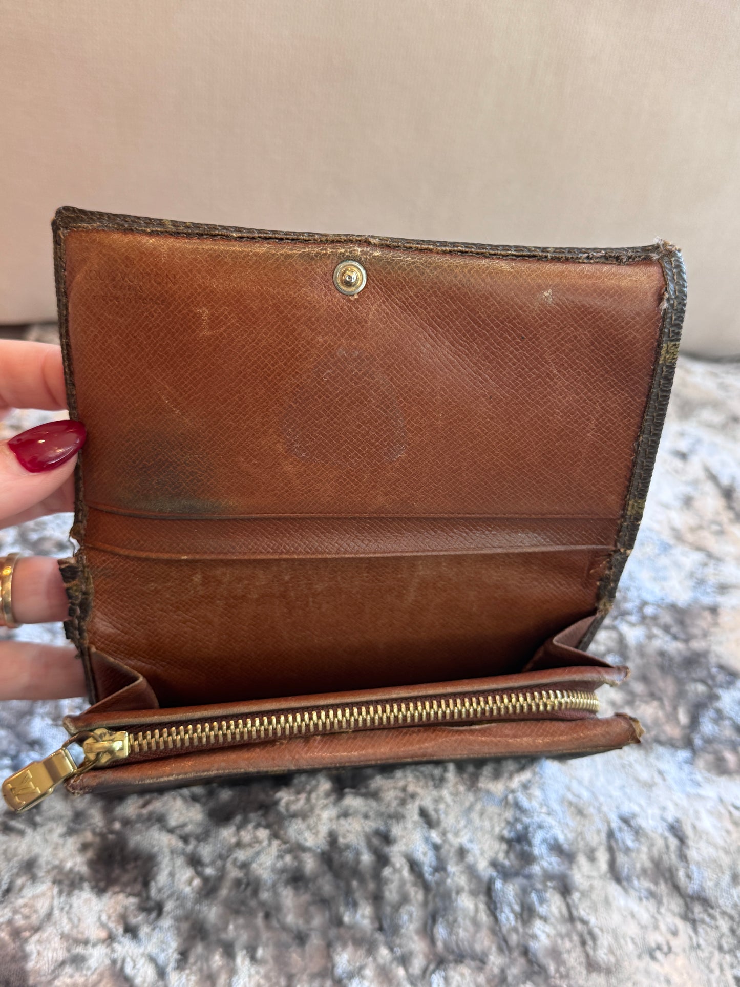 Louis Vuitton Monogram Porte-Monnaie Billets Trésor Compact Wallet