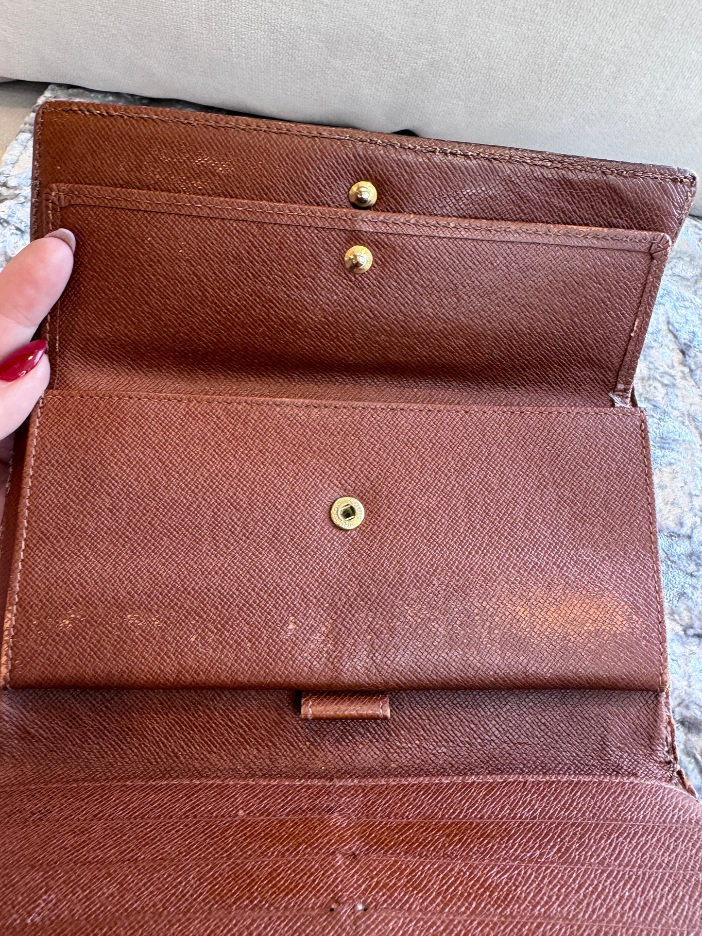 Louis Vuitton Monogram Porte Tresor International Trifold Long Wallet