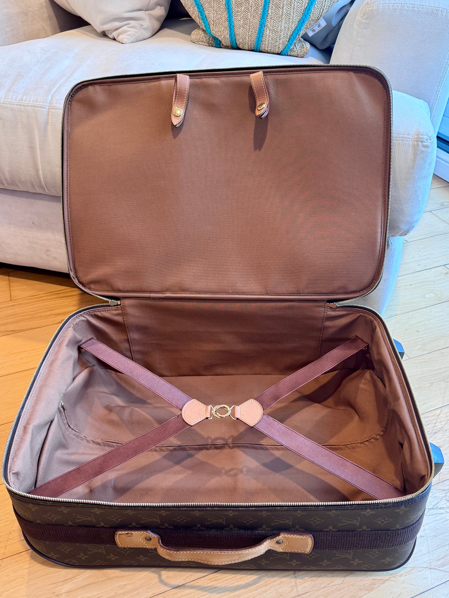 Louis Vuitton Pre-Owned Monogram Pegase 55 Suitcase