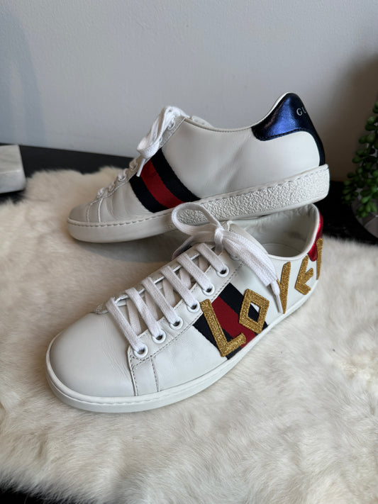 GUCCI Ace LOVED Sneakers 34.5EU