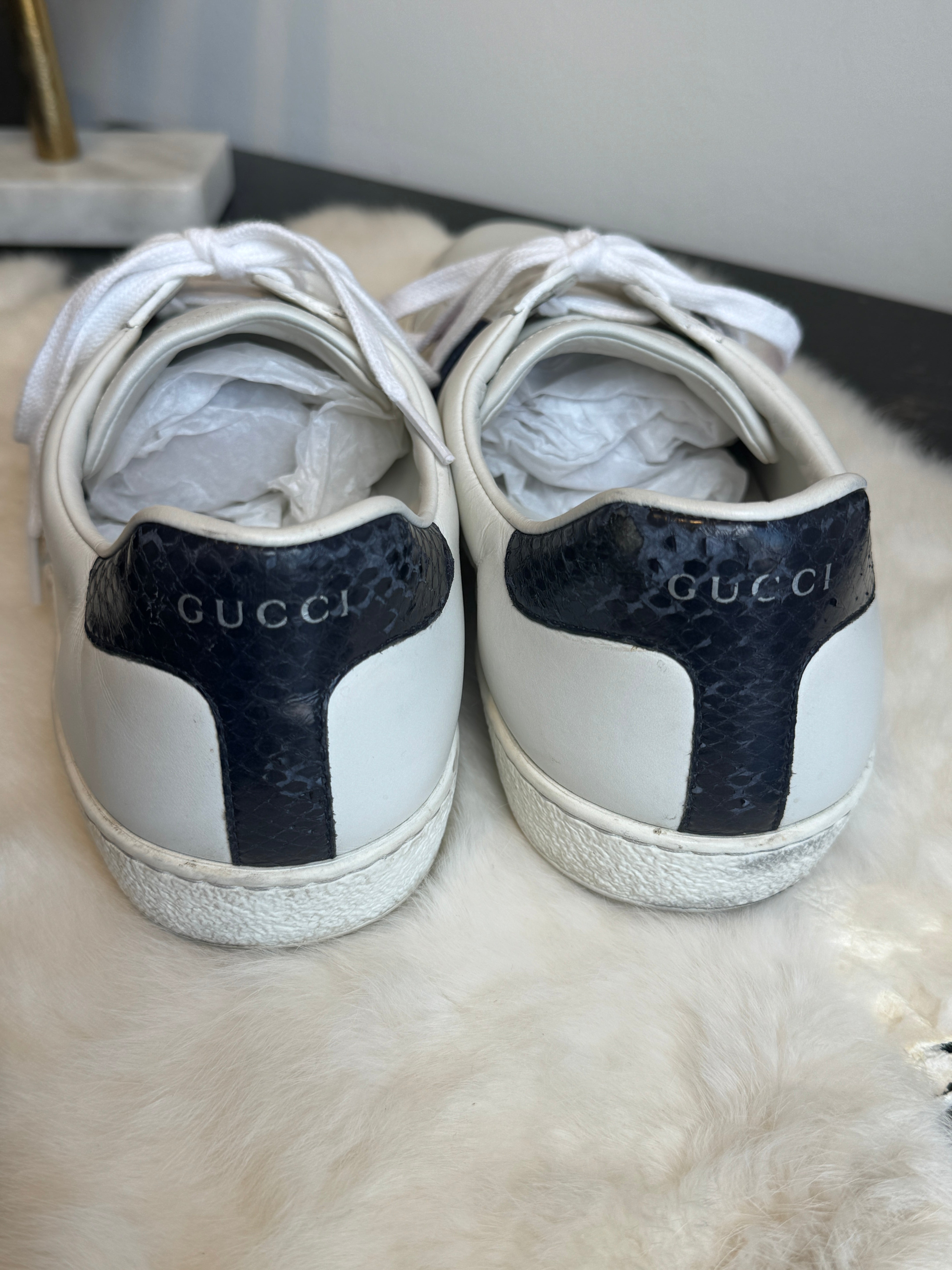 Gucci Unisex deals Navy New Ace Sneakers