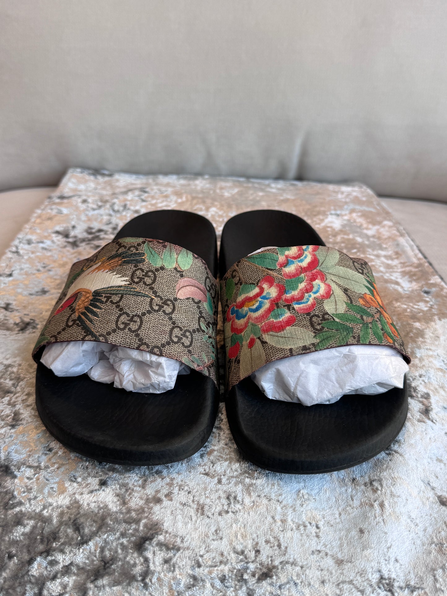 GUCCI Supreme GG Tian Men's Slides 7EU (Women's 40EU)