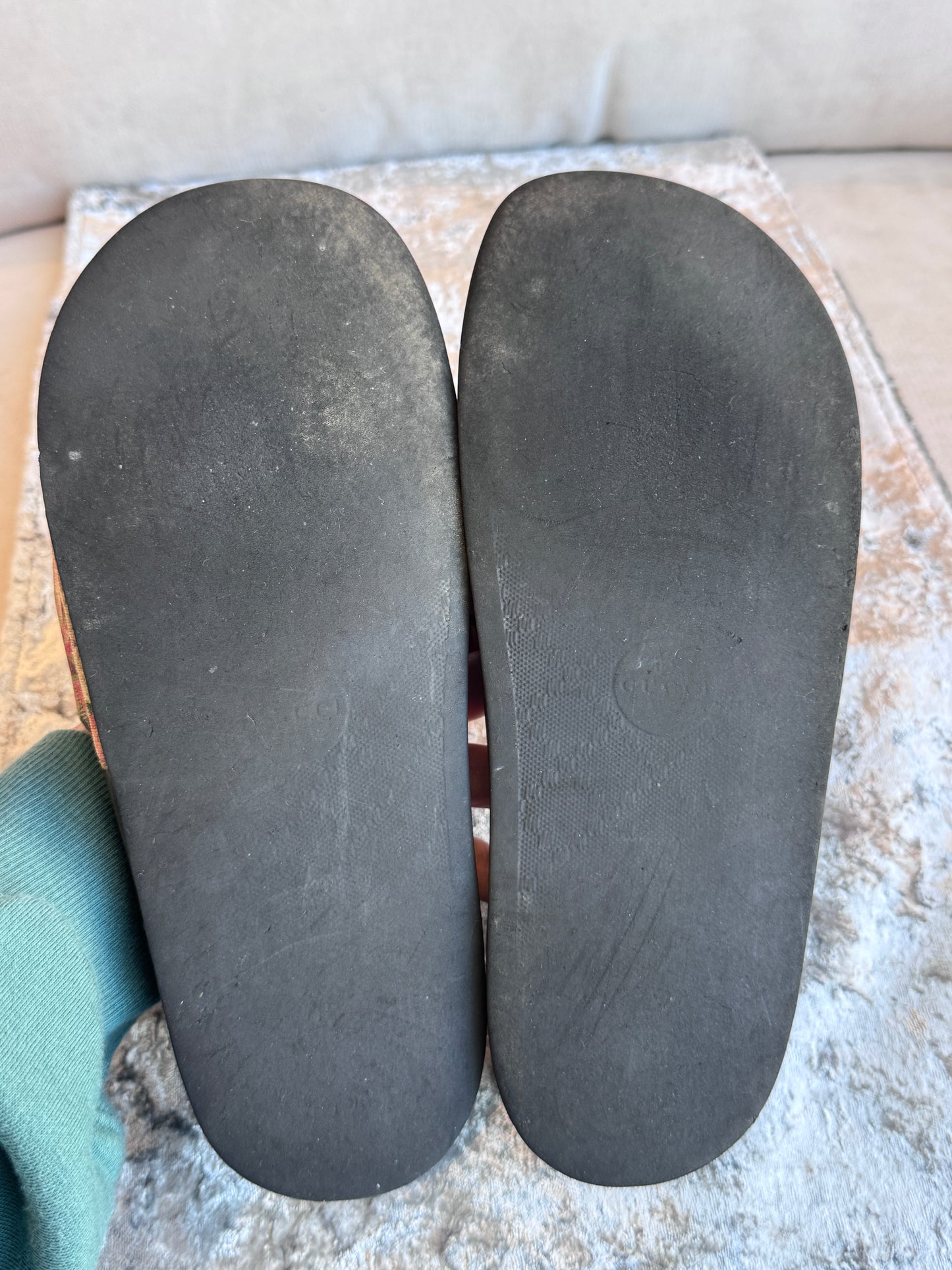 GUCCI Supreme Canvas Blooms Women's Slides 40EU