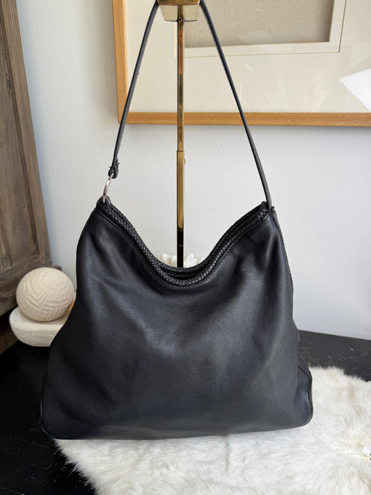 GUCCI Shoulder GG Hardware Marrakech Leather Black Bag