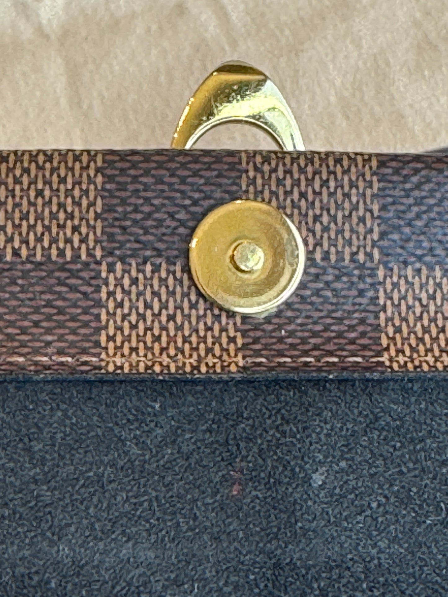 Louis Vuitton Vavin Chain Wallet Damier Ebene Black Crossbody