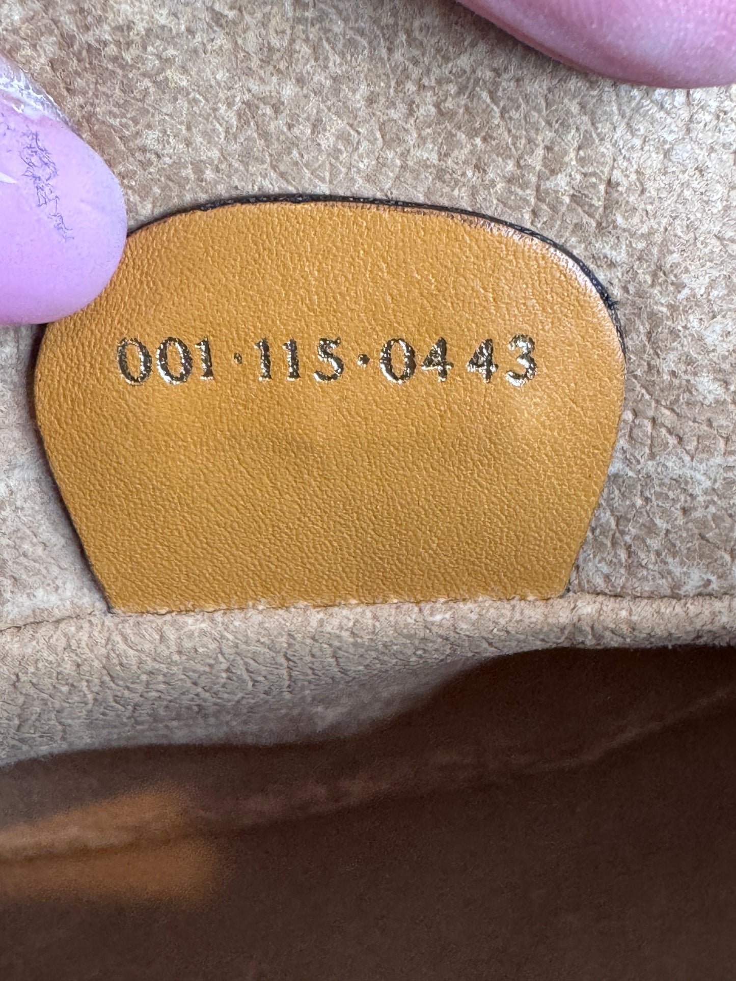 GUCCI Vintage Tan Micro GG Monogram Crossbody