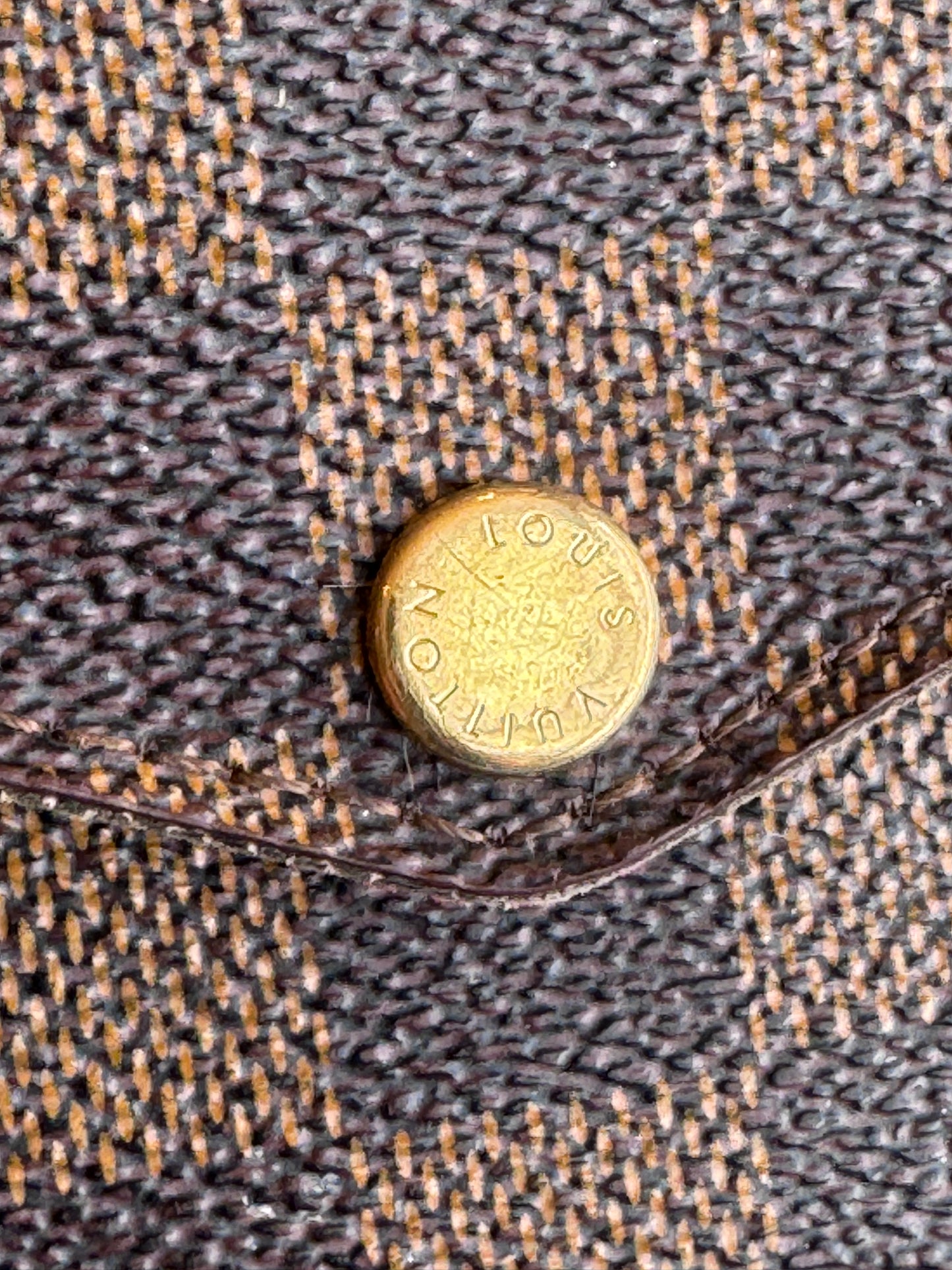 Louis Vuitton Felicie Pochette Damier Ebene Crossbody Brown/Red