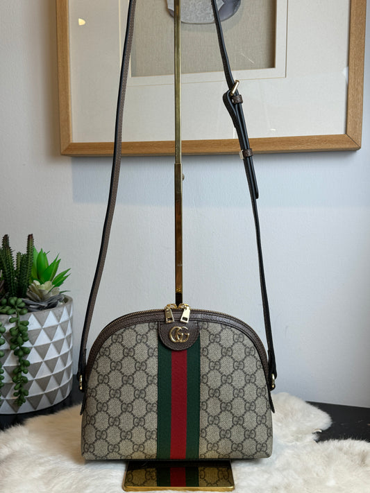 GUCCI Small Ophidia Round Top Crossbody