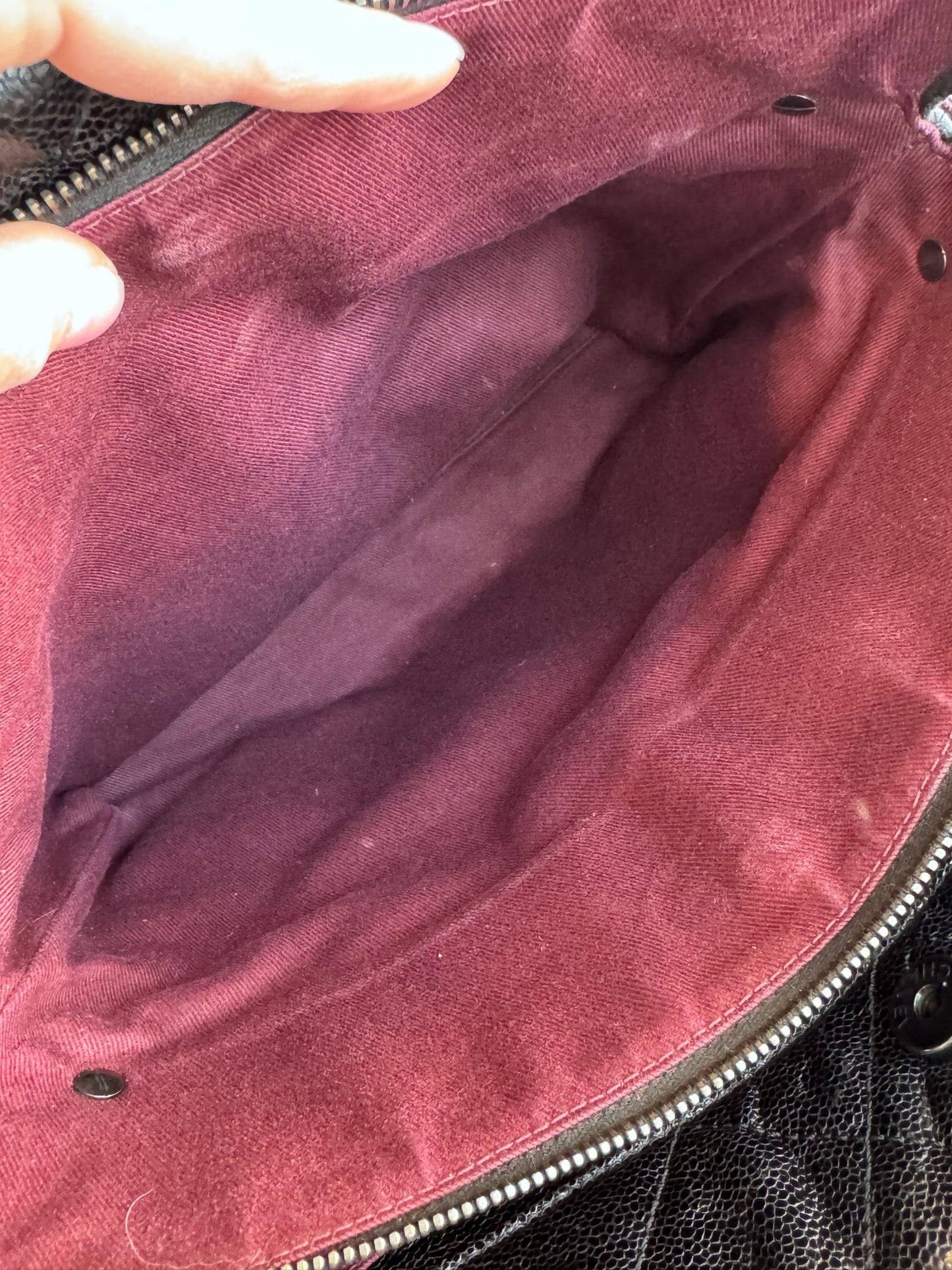 Chanel Crave Quilted Glazed Caviar Tote