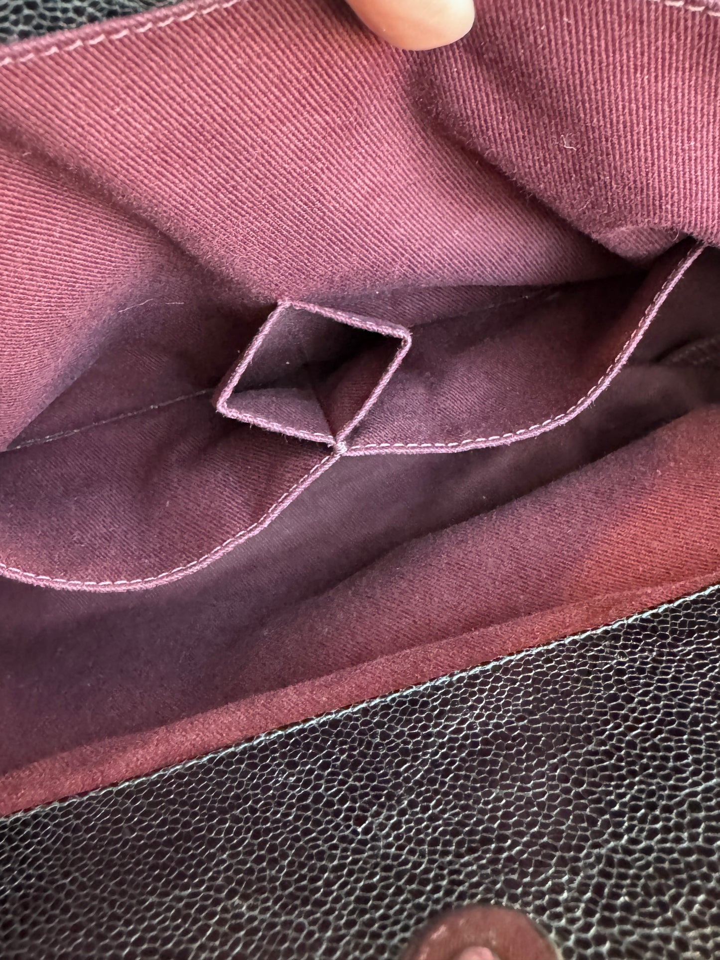 Chanel Crave Quilted Glazed Caviar Tote