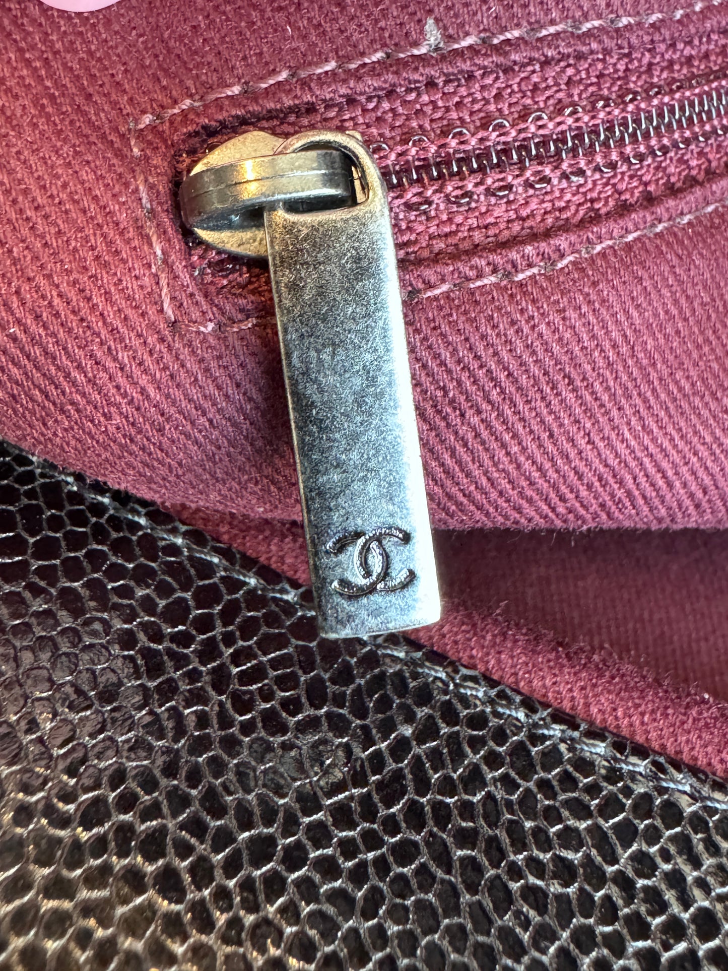 Chanel Crave Quilted Glazed Caviar Tote