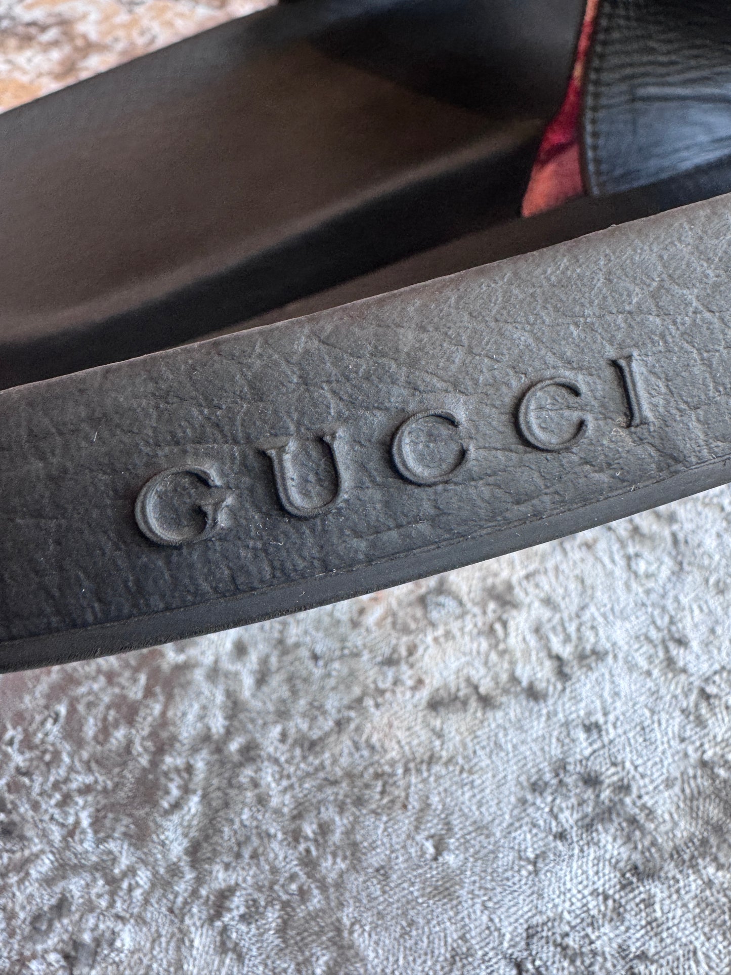 GUCCI Supreme Canvas Blooms Women's Slides 40EU