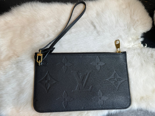 Louis Vuitton Neverfull MM Empreinte Black POUCH ONLY