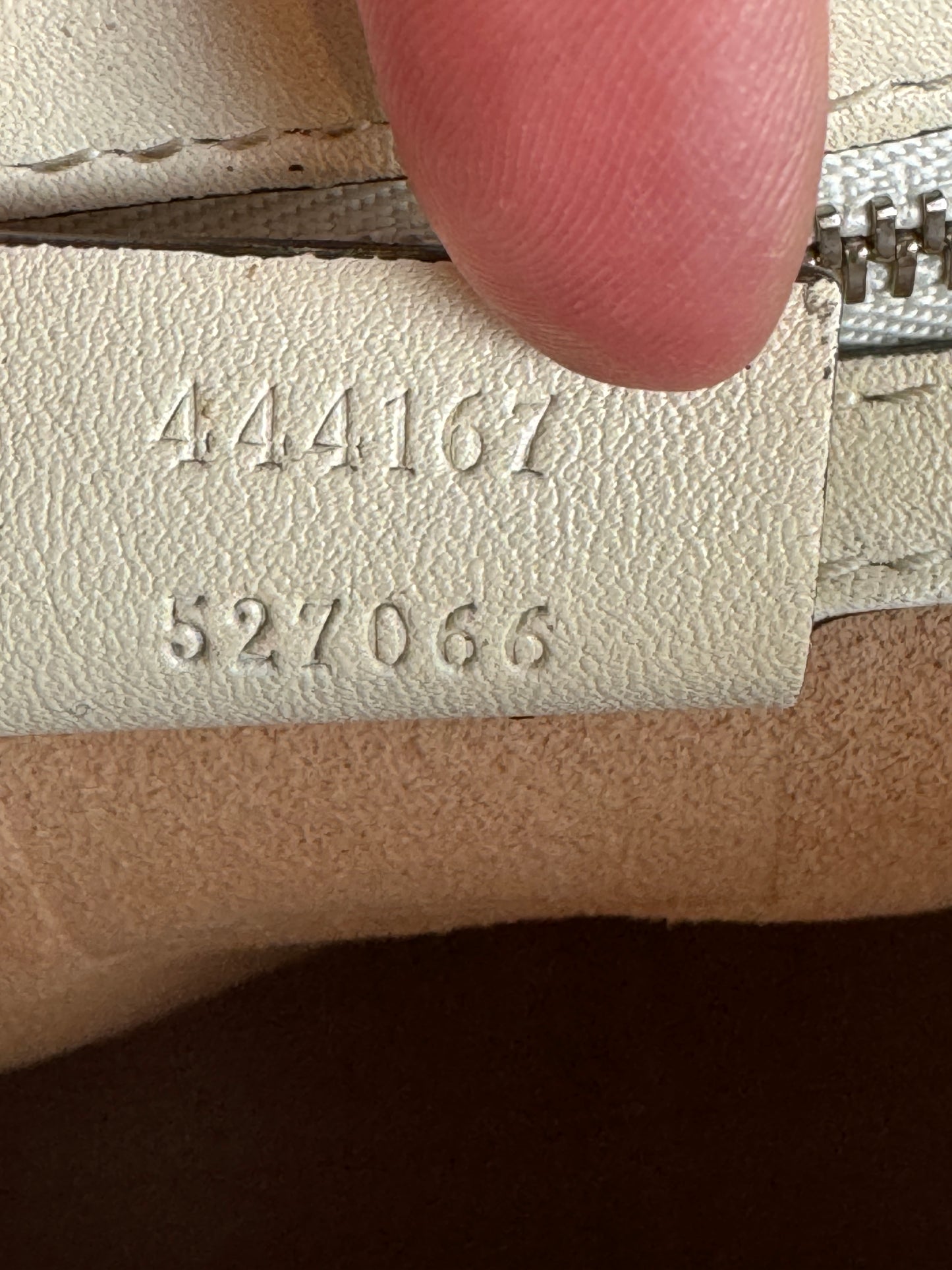 GUCCI Ivory Leather GG Marmont Dionysus Large Tote Bag