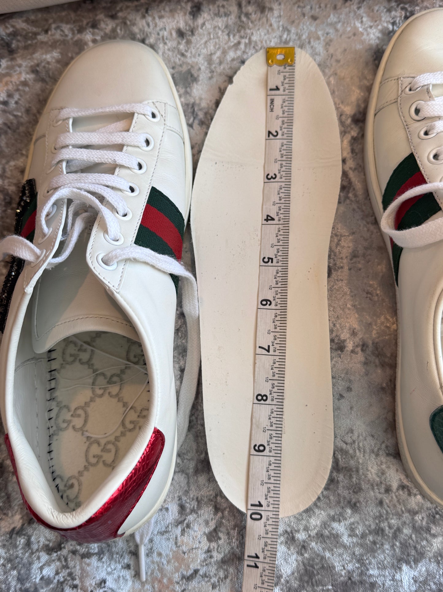 Gucci Ace Safety Pins Women's Sneakers Size 37.5EU