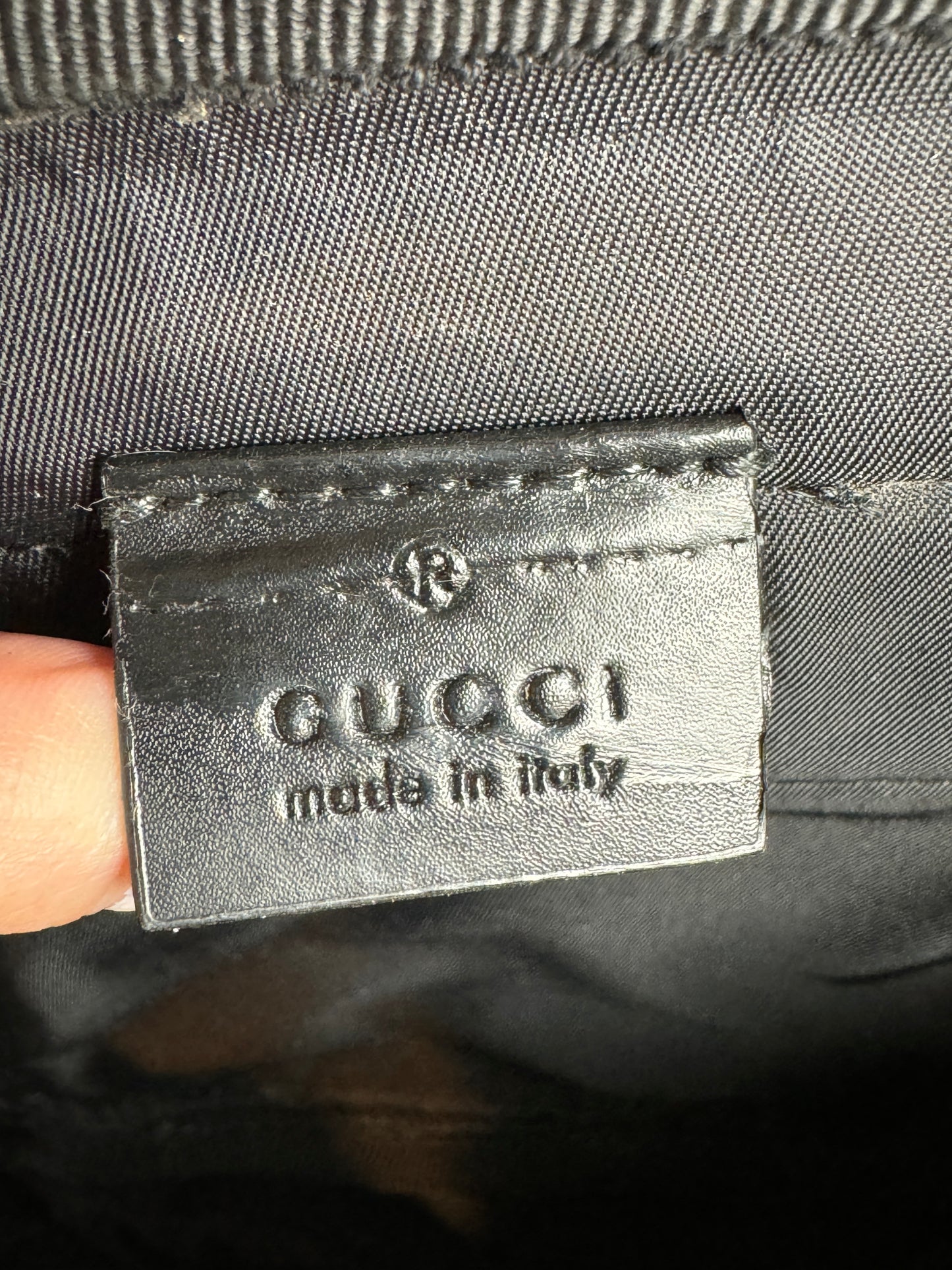 GUCCI Supreme Canvas Double Belt Bag