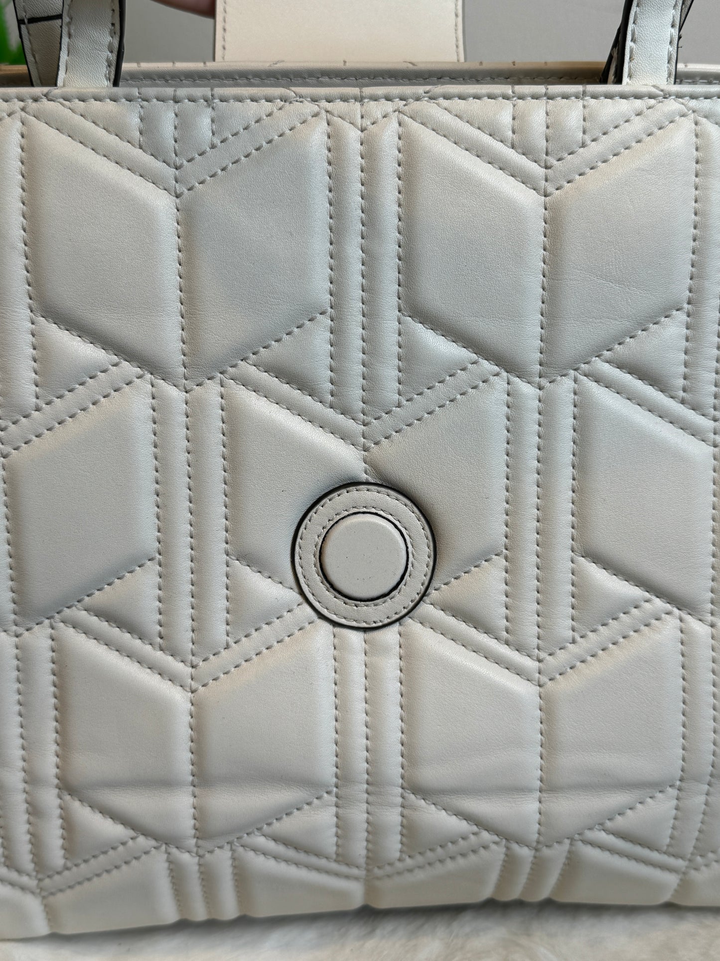 GUCCI Ivory Leather GG Marmont Dionysus Medium Bag