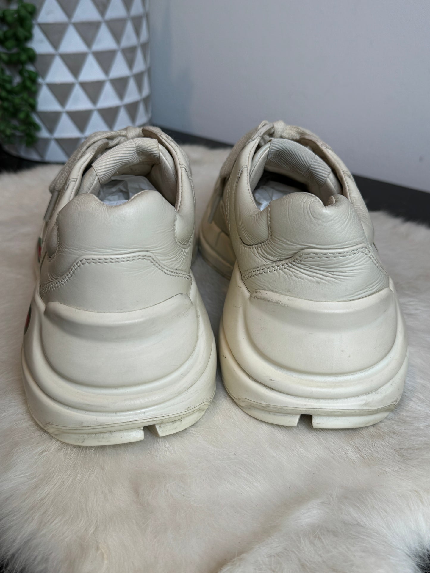 Gucci Rhyton Logo Ivory Sneakers 36EU